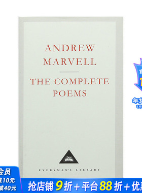【预售】The Complete Poems 安德鲁·马维尔诗集 Andrew Marvell