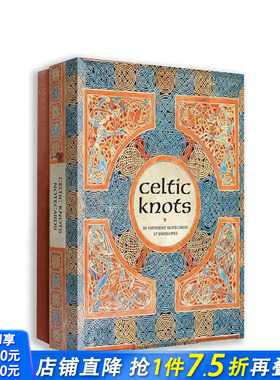 【预售】凯尔特结笔记卡 Celtic Knots Notecards 原版明信片 正版进口书