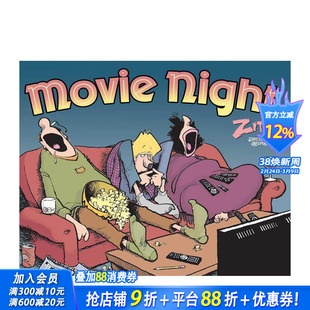 【预售】电影之夜 Movie Night 原版英文漫画书 正版进口书
