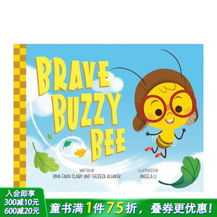 嗡嗡蜜蜂 Brave Buzzy 英文儿童插画故事绘本 勇敢 Bee 进口童书 现货
