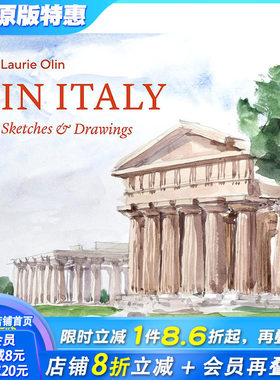 【预售】意大利：速写与绘画  建筑师Laurie Olin景观速写本 In Italy: Sketches & Drawings 英文建筑设计 正版进口书籍画册