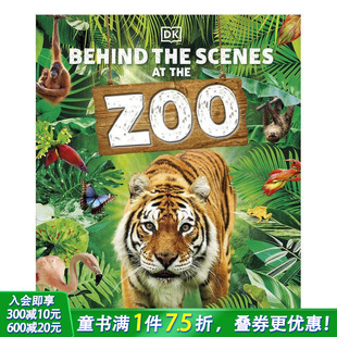 饲养员日常工作 动物园背后 英文原版 6岁以上少儿职业启蒙动物自然知识科普百科图集 Zoo Scenes the 奥秘Behind 现货