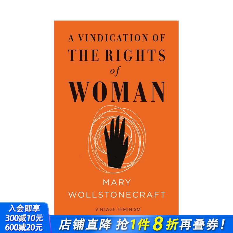 【现货】企鹅女性主义短经典：为女性辩护A Vindication of the Rights of Woman Mary Wollstonecraft 西方经典文学原版英文