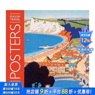 【预售】【日历】英文旅行海报 2026年挂历 English Travel Posters Wall Calendar 2026 (Art Calendar)  日历 正版进口书