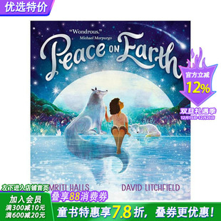 英国插画师David 现货 Peace Litchfield 平和与世 原版 进口童书 英文艺术插画儿童绘本 Earth