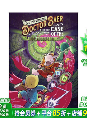【现货】神秘的贝尔博士与双面雕像案The Inscrutable Doctor Baer and the Case of the Two-Faced Statue英文儿童故事书拓展阅读