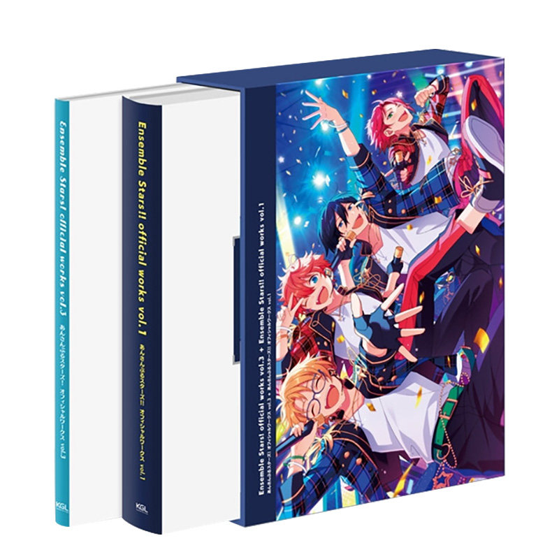 【预售】偶像梦幻祭画集vol.3+偶像梦幻祭2 vol.1套装2本 官方设定资料集 あんさんぶるスタ—ズ 日本原版进口游戏插画集公式书