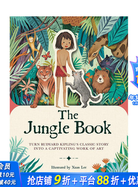 【现货】英文原版 纸上风采:丛林:礼物书 The Jungle Book 生日节日送礼 高颜值艺术创意文创 Paperscapes 正版进口