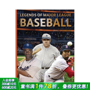 Legends 英文小说故事 预售 英语拓展阅读进口书 Baseball 美国职业棒球大联盟传奇 League Major