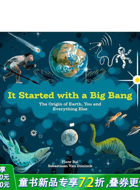 【现货】它始于一次大爆炸：地球、你和其他一切的起源 It Started with a Big Bang 英文儿童插画故事绘本 进口童书