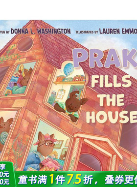 【预售】普拉克填满了房子 Prak Fills The House 英文儿童插画故事绘本 进口童书