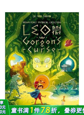 【预售】【Brownstone神话故事系列】里奥与蛇发女妖  希腊神话 Leo and the Gorgon’s Curse 英文儿童漫画故事 英语拓展进口书