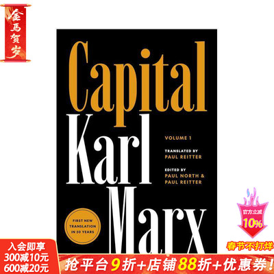 【现货】马克思 资本论 卷1 Capital : Critique of Political Economy， Volume 1 全新译本 原版英文社会科学 正版进口书