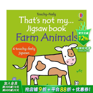 【预售】这不是我的……农场动物拼图书 That's not my... jigsaw book: Farm Animals 英文儿童趣味互动绘本 英语早教进口书