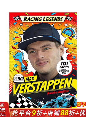 【预售】【赛车传奇】马克斯?维斯塔潘 【Racing Legends】Max Verstappen 英文儿童插画故事绘本 进口童书