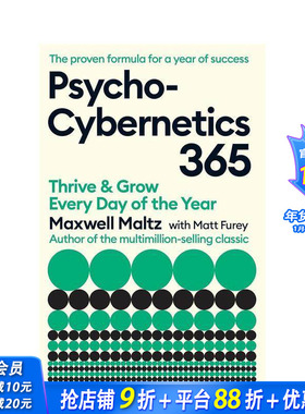 【现货】心理控制术365 Maxwell Maltz每日智慧之书 Psycho-Cybernetics 365英文心灵励志self help自助指南经典著作 正版进口书