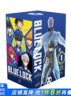 【预售】英文漫画 蓝色监狱 蓝锁 第一季套装合集1-6 赠限定双面海报 蓝色禁区 讲谈社 金城宗幸Blue Lock Season 1 正版进口书