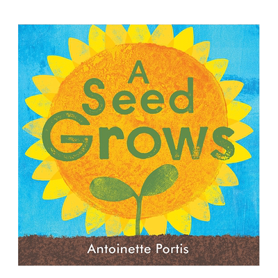【预售】英文原版 一颗种子生长 A Seed Grows  儿童英语艺术插画绘本 植物周期 自然科普 3岁以上 正版进口 善优图书