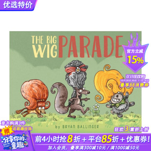 大假发游行Big Wig 进口图书 现货 善优童书 3岁 英文原版 儿童英语艺术插画绘本精装 Parade