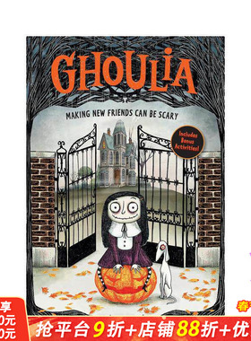 【预售】茱莉亚：1交新朋友不可怕 彩图绘本Ghoulia: Making New Friends Can Be Scary英文儿童章节桥梁故事 英语拓展阅读进口书