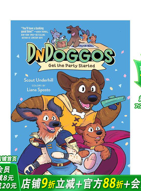 【预售】让派对开始 【DnDoggos】Get the Party Started 英文儿童漫画故事 英语拓展阅读进口童书