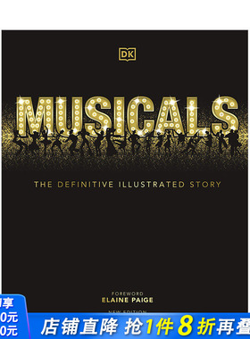 【预售】DK音乐百科 音乐剧：完整插图故事 2021新版Musicals 英文原版彩图 舞台剧音乐剧历史 歌舞舞台