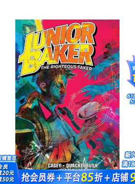【预售】少年贝克：正义的伪装者 Junior Baker The Righteous Faker 原版英文漫画书 正版进口书