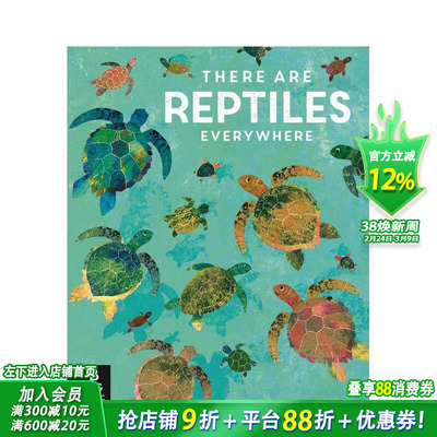 【预售】There are Reptiles Everywhere随处可见的爬行动物英文儿童科普绘本【善优童书】