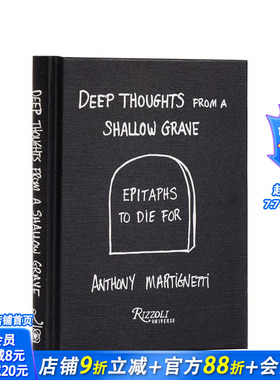 【预售】墓志铭：来自浅坟的深思 黑色幽默插画 Deep Thoughts from a Shallow Grave 原版英文生活综合 正版进口书