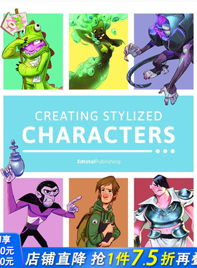 【现货】Creating Stylized Characters 创建个性角色 欧美ACG人物设计插画英文原版