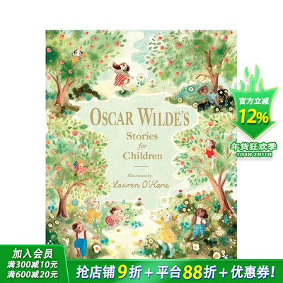 【预售】奥斯卡·王尔德儿童故事(插画版) Oscar Wilde's Stories for Children 英文儿童故事 英语拓展阅读进口书