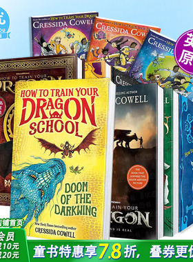 【现货多册选拍】驯龙高手1-12册+去哪儿哪条路1-3册Which Way桥梁书章节故事 暗翼煞星的诅咒How To Train Your Dragon英文儿童书