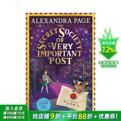 【预售】重要邮件的秘密社会 The Secret Society for Very Important Post 12岁+英文小说故事 英语拓展阅读 进口书