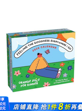 【预售】【日历】随处感受美好 Liberty Ewan插画作品 2026年日历 Feeling the Goodness Everywhere I Go艺术创意进口文创周边