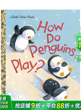【预售】英文原版 How Do Penguins Play，企鹅是如何玩耍的 兰登书屋精装小金书 英文版 进口英语原版书籍 0-3岁