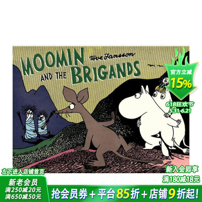 【预售】【姆明全彩漫画】姆明和旅人 【Moomin Colors】Moomin and the Brigands 英文儿童漫画故事书 英语拓阅读进口书