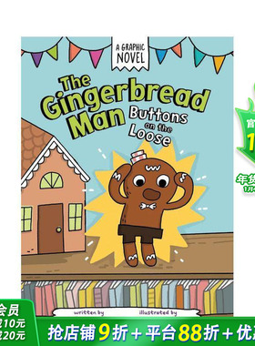 【预售】姜饼人：松动的按钮 The Gingerbread Man: Buttons on the Loose 英文儿童漫画故事 英语拓展阅读进口童书