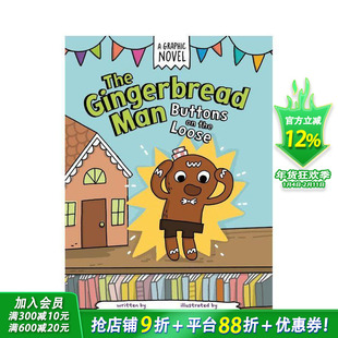【预售】姜饼人：松动的按钮 The Gingerbread Man: Buttons on the Loose 英文儿童漫画故事 英语拓展阅读进口童书