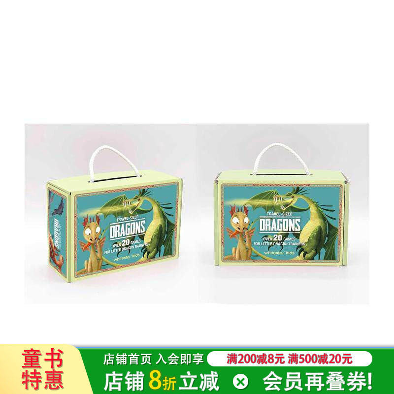 【预售】我的小小驯龙盒：超过20款适合小小驯龙师的游戏（旅行套装）卡片 Travel Sized Dragons 英文儿童趣味互动绘本 进口书