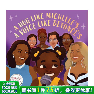 似碧昂丝 Hug 预售 拥抱 Voice 英文儿童插画故事绘本进口书 歌声 如米歇尔 Michelle Like Beyonce