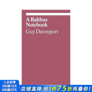 Notebook 进口书 巴尔蒂斯笔记本 正版 英文艺术画册画集 原版 Balthus Ekphrasis 预售