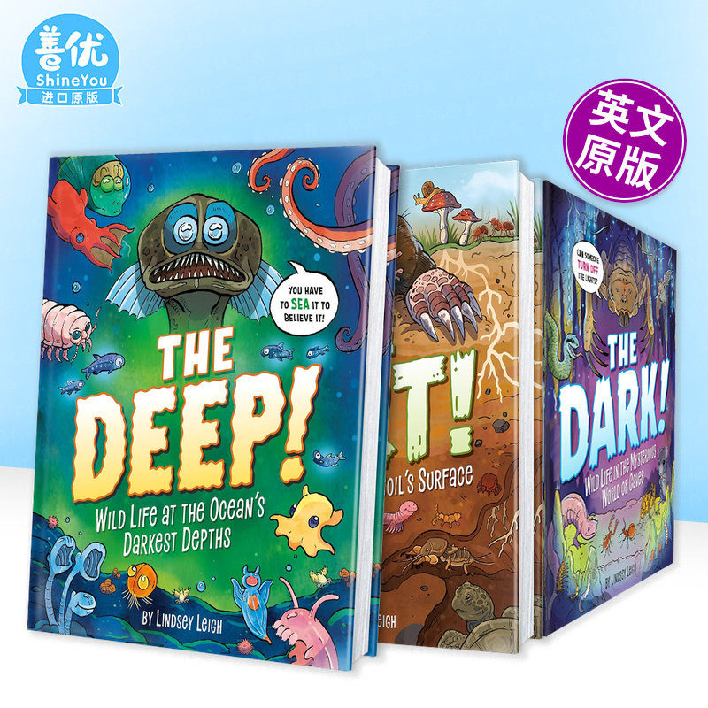 【多册选拍】深海！海底生物/洞穴生物/地底生物The Deep!:Wild Life at the Ocean's Darkest Depths英文儿童科普故事绘本书