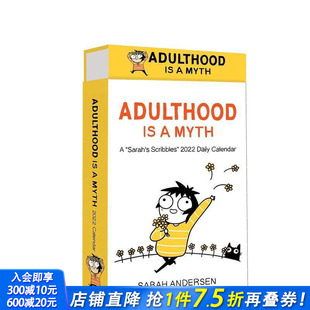 Sarah 2022 现货 拼字游戏2022日历 英文原版 图书 Calendar 沙拉 Day Deluxe Scribbles 文创产品