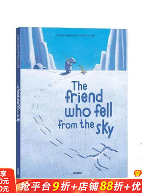 【预售】从天而降的朋友 The Friend who Fell from the Sky 英文儿童插画故事绘本 进口童书