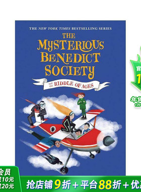 【预售】神秘的本笃会 世纪之谜 The Mysterious Benedict Society and the Riddle of Ages  英文小说故事 英语拓展阅读进口书