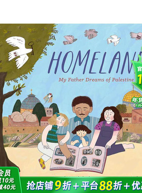 【预售】英文原版 故乡 Homeland 巴勒斯坦的故事 精装艺术插画绘本 6岁+儿童英语进口图书 善优童书