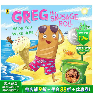 【预售】香肠卷格雷格 希望你在这里 Greg the Sausage Roll: Wish You Were Here 英文儿童插画故事绘本 进口童书