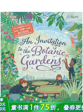 【预售】植物园之邀 An Invitation to the Botanic Gardens 英文儿童插画科普故事绘本 进口童书