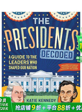 【预售】总统解码 The Presidents Decoded 英文儿童插画故事绘本 进口童书