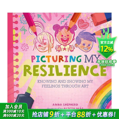【预售】【正念艺术疗愈】描绘韧性 【All the Colours of Me】Picturing My Resilience 英文儿童插画故事绘本 情绪管理 进口童书